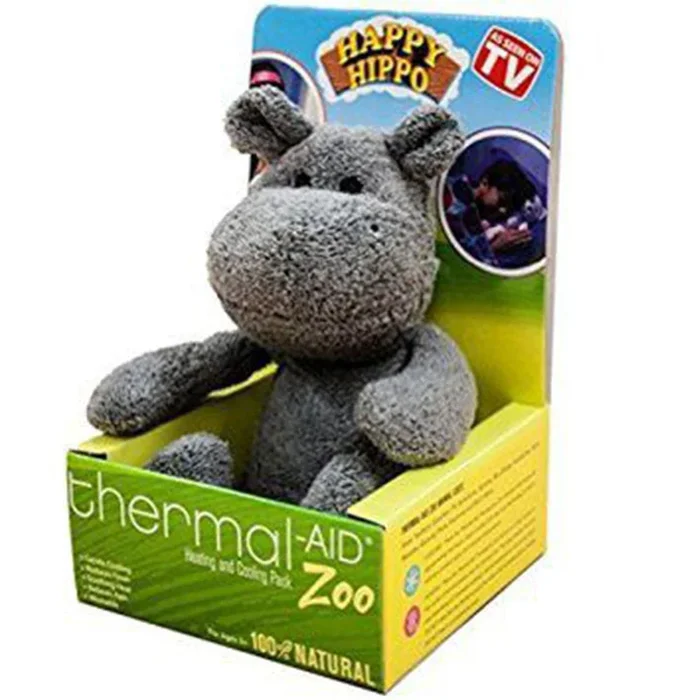 Thermal Aid TA-HIPPO Zoo Hippo 6″ L x 6-1/4″ W x 8-1/2″ H, Reduces Fever and Relieves Pain. 1 count