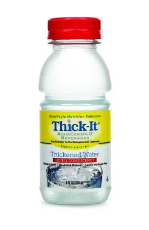 Thick-It AquaCareH2O B453-L9044 Thickened Water 8 oz. Bottle Unflavored Ready to Use Honey, Case of 24