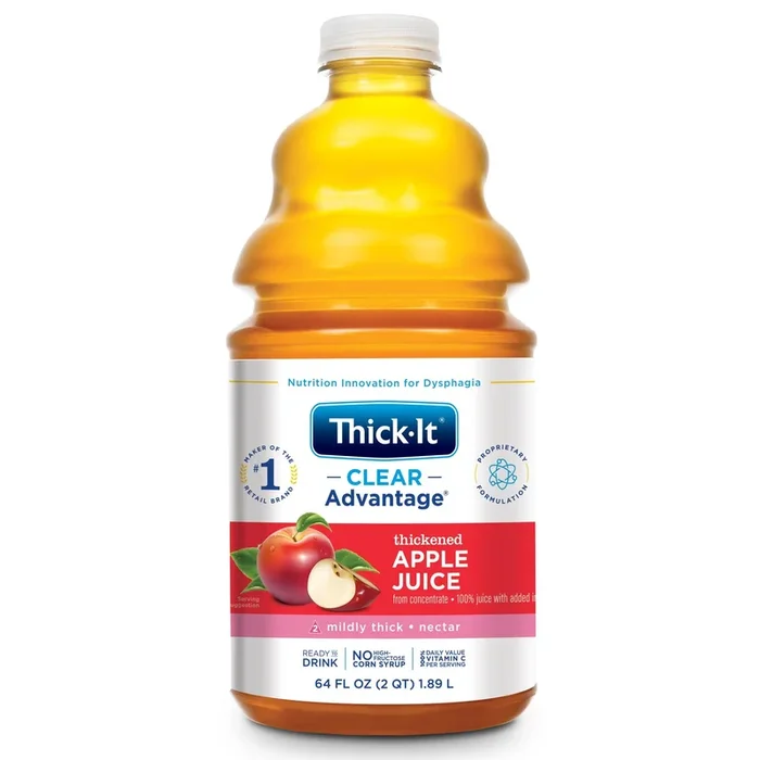 Thick-It Clear Advantage® Thickened Beverage Apple Flavor, 64-oz, Nectar Consistency
