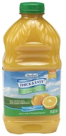 Thickened Beverage Thick & Easy 48 oz. Bottle Orange Ready to Use Nectar