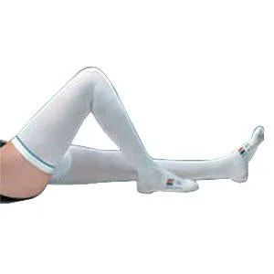 Thigh Length Anti-embolism Socks, White, Large Long – Pair