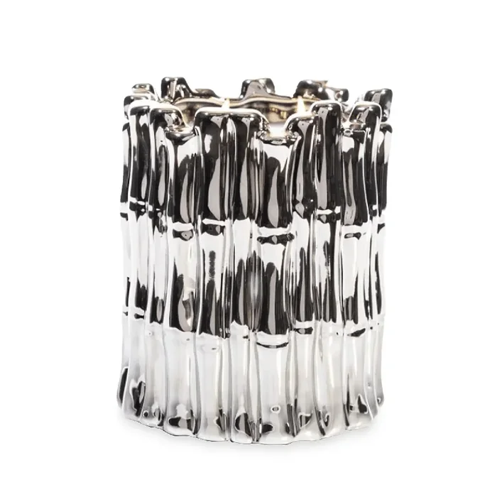 Thompson Ferrier Ivory Musk Silver Bamboo Candle #10090249