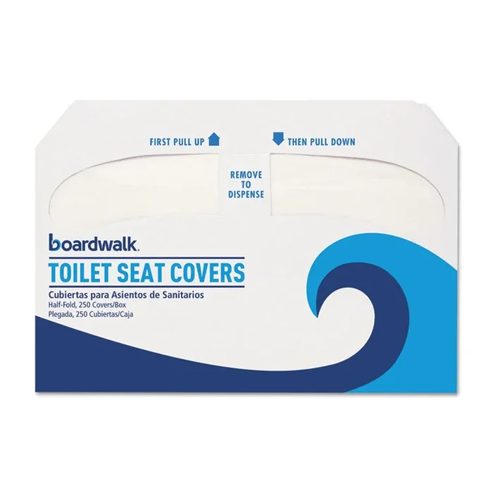 Toilet Seat Cover Boardwalk Half Fold