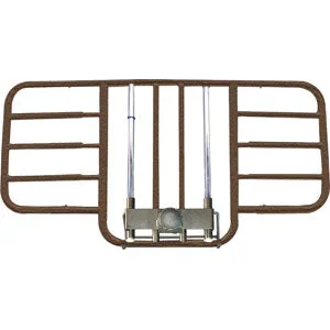 Tool Free Adjustable Half Length Bed Rail with Brown-Vein Finish