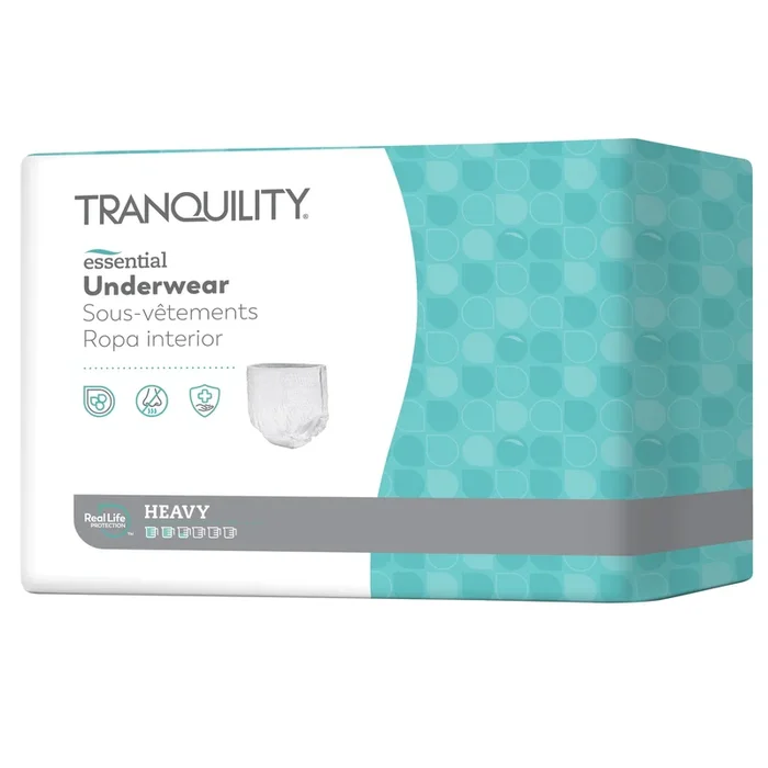 Tranquility Essential Underwear – Heavy, X-Small/Youth Large, 17″ – 28″, 65 – 85 lbs
