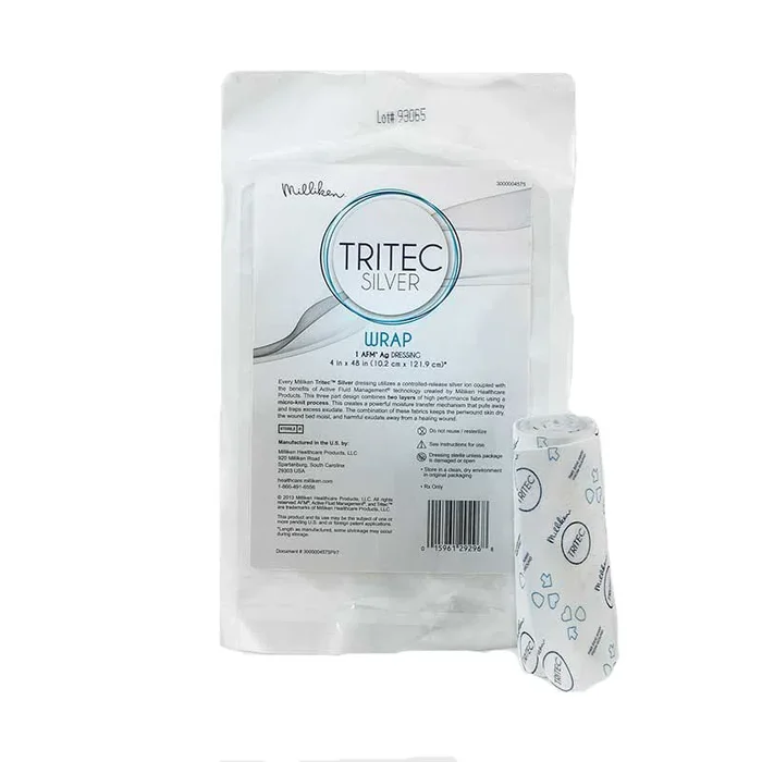 Tritec Silver Antimicrobial Wound Dressing 4″ x 48″ Extremity Wrap