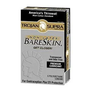 Trojan Supra BareSkin Lubricated Condom by Church & Dwight