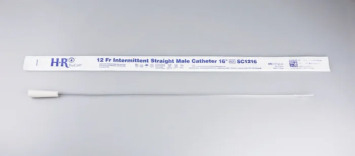 TruCath Intermittent Straight Catheter, Male, 12FR, 16″