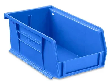 Uline Uline Storage Bin Blue Plastic 3 X 4 X 7-1/2 Inch – S-12414BLU