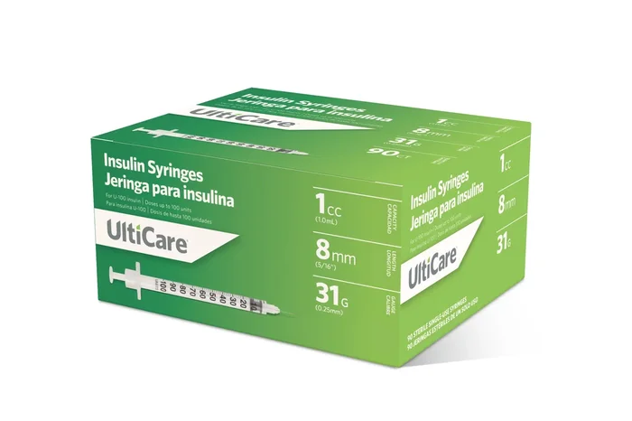UltiCare® Syringe 31G x 5/16″, 1 mL