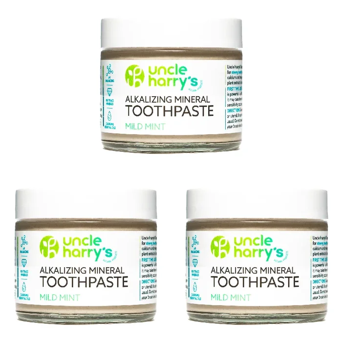 Uncle Harry’s Natural Products Mild Mint Toothpaste (3 count) #10079183
