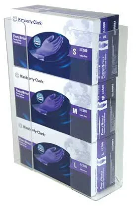 Unimed – Midwest Glove Box Holder Horizontal Mount 3-Box Clear 3-1/2 X 11 X 14-1/2 Inch Acrylic – CCG3061282