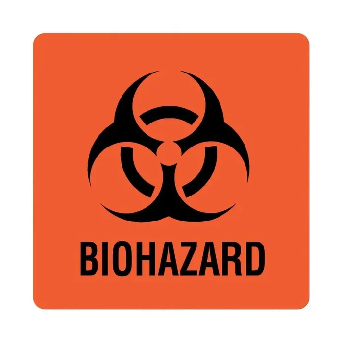 United Biohazard Warning Label