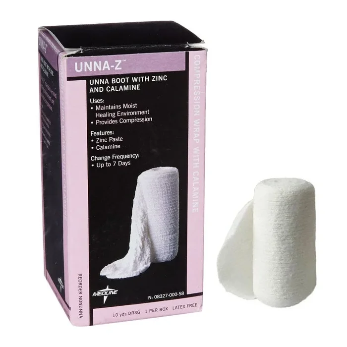 Unna-Z Unna Boot Bandage with Calamine, 3″ x 10 YD