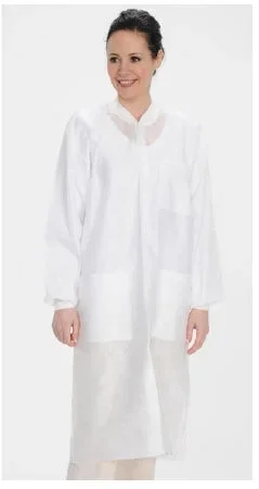 Valumax International ValuMax Easy Breathe Lab Coat White Small Long Sleeves Knee Length – 3560WHS