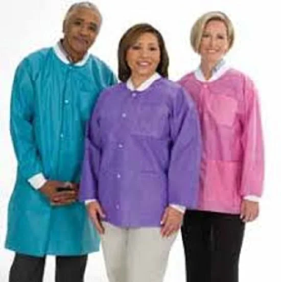 Valumax International ValuMax Economy Lab Jacket Light Blue Medium Long Sleeves Hip Length – 3430LB