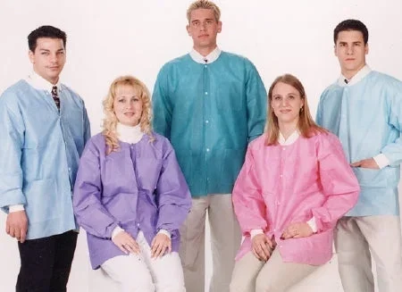 Valumax International ValuMax Extra-Safe Lab Coat Multicolor X-Large Long Sleeves Knee Length – 3660PGOXL