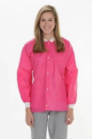 Valumax International ValuMax Extra-Safe Lab Jacket Hot Pink Small Long Sleeves Hip Length – 3630HPS