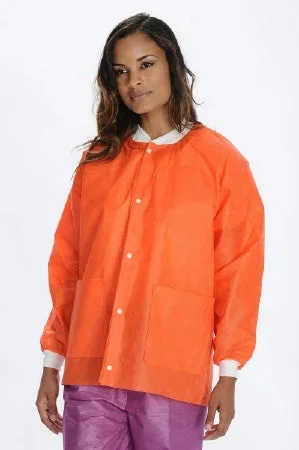 Valumax International ValuMax Extra-Safe Lab Jacket Orange Large Long Sleeves Hip Length – 3630ORL
