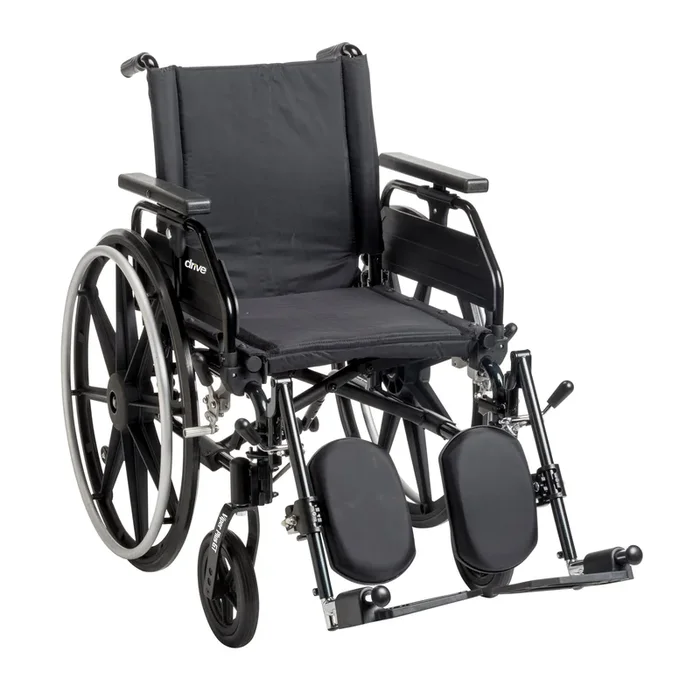 Viper Plus GT Wheelchair with Universal Armrests, Elevating Legrests, 18″ Seat