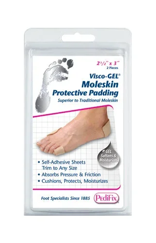 Visco Gel Moleskin 2 per Pack 2 1/2 x 3