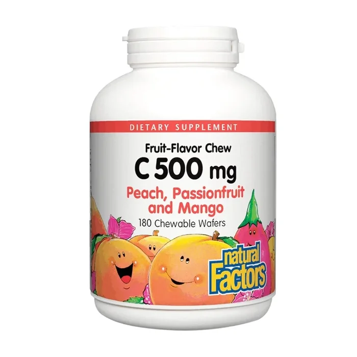 Vitamin C Peach, Passionfruit, Mango Chewable Wafers