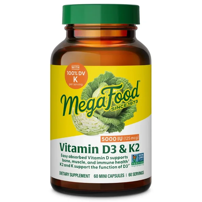 Vitamin D3 5000 IU (125 mcg) plus K & K2
