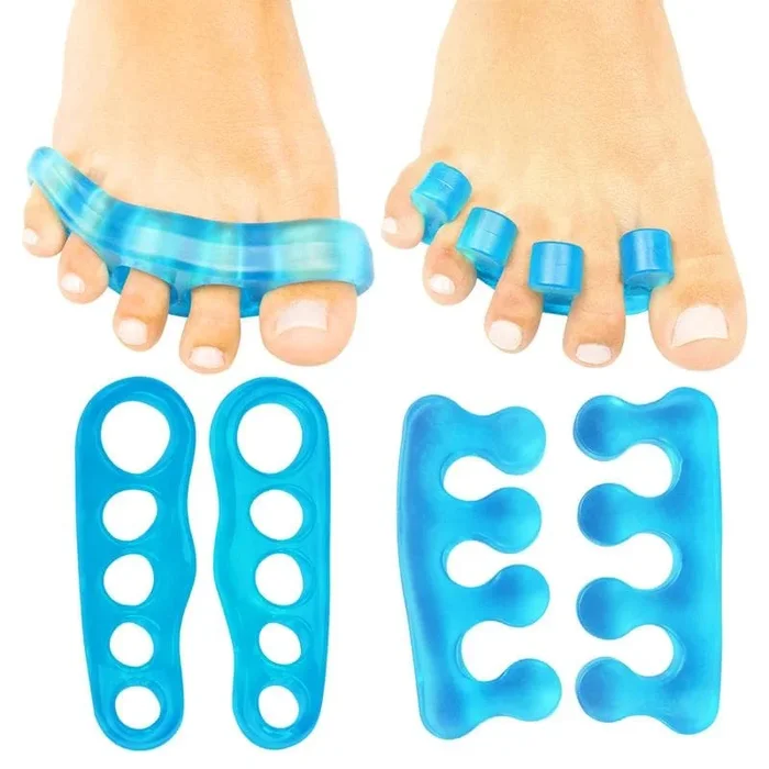 Vive Health Flexible Gel Toe Separators – Helps Realign Toes – Pair