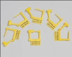 Waterloo Industries Tamper Evident Locking Tag Snap-Lock Yellow Plastic – PS-100