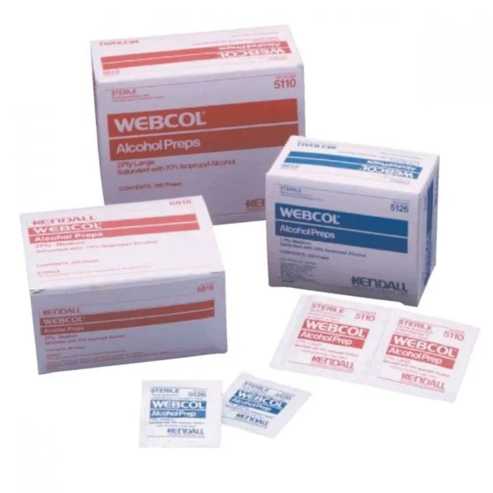 Webcol Alcohol Preps Pad Sterile 200 Ply – 200 Per Box