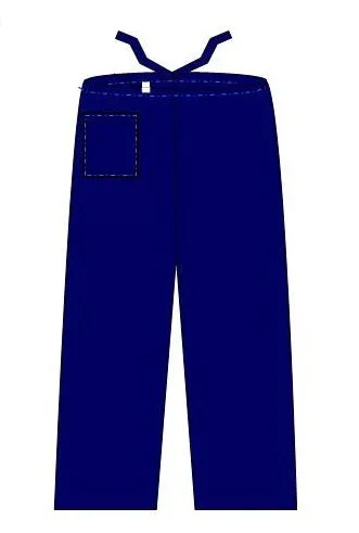 Welmed Unisex Disposable SuperSoft Fabric Scrub Pants – Navy Blue