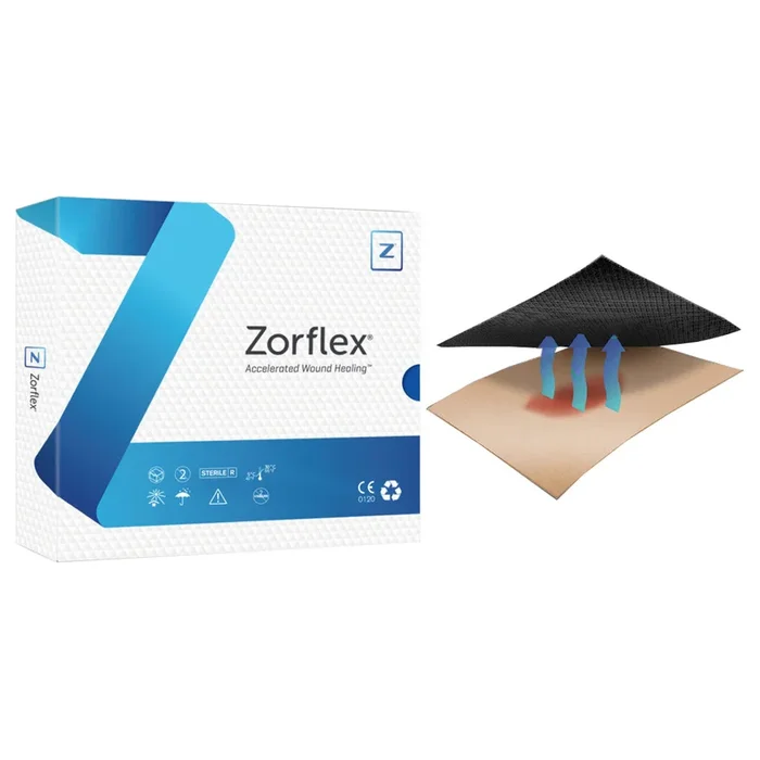 Zorflex Activated Carbon Wound Contact Dressing, 4″ x 8″